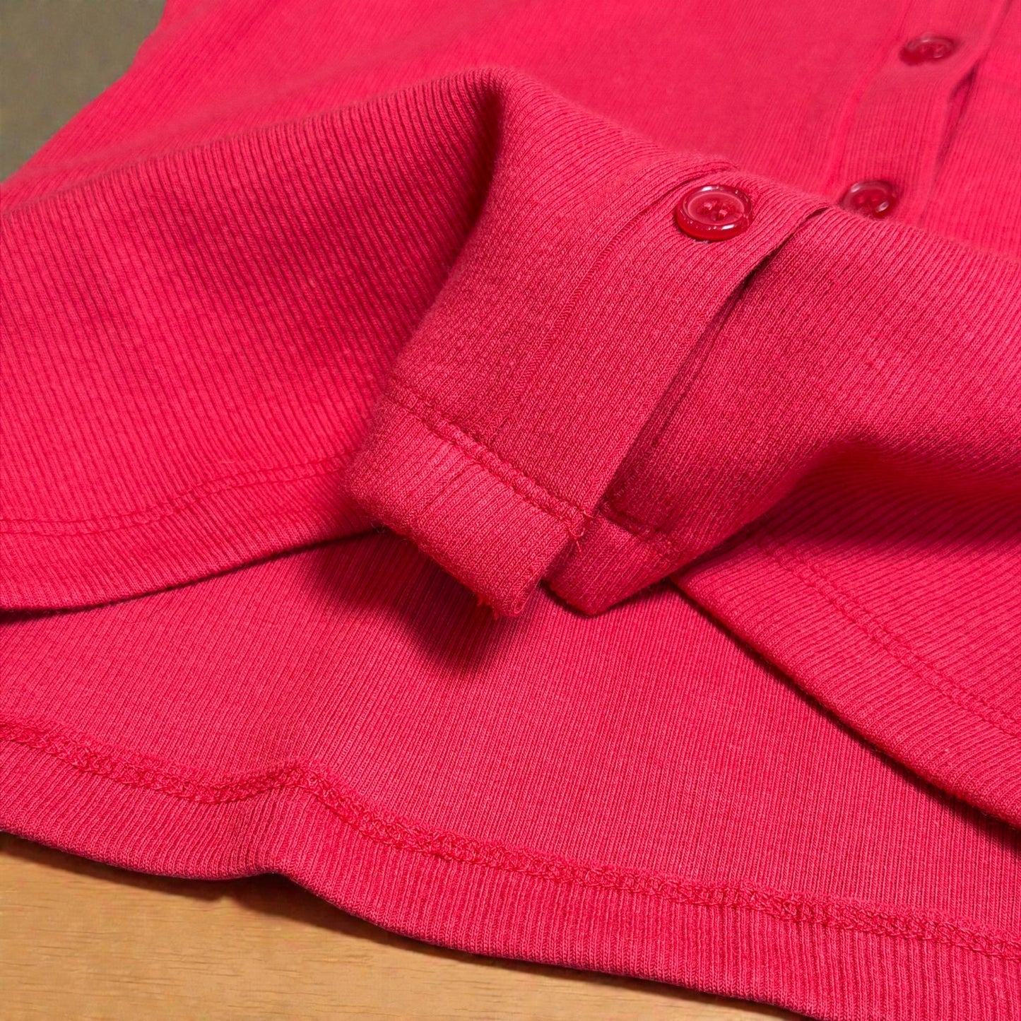 Classic Ribbed Button Top