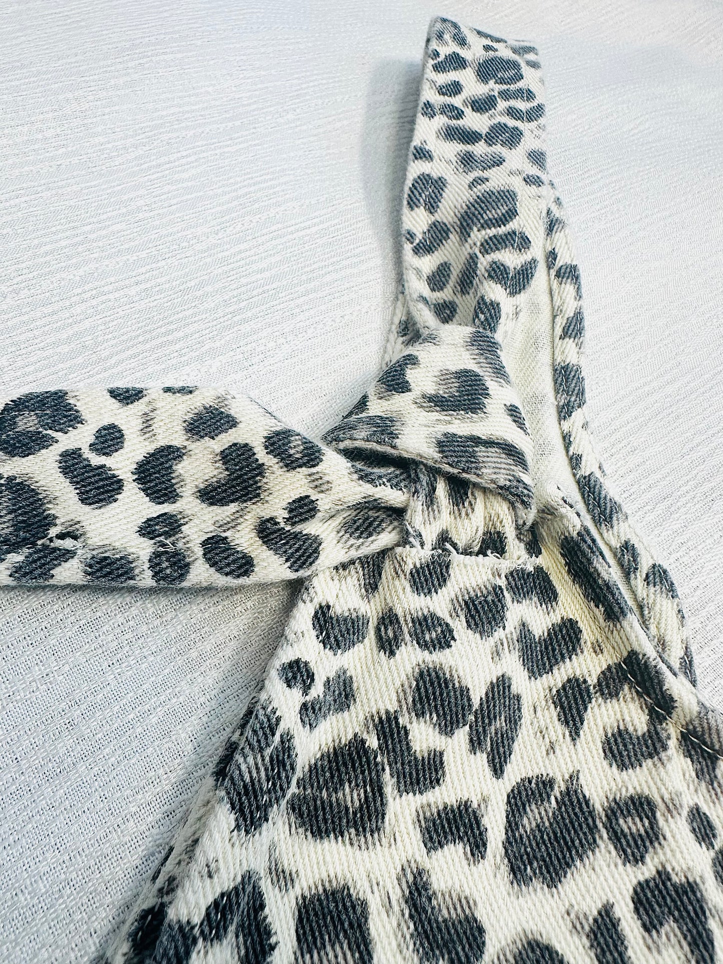 Out For The Night Cheetah Denim Romper