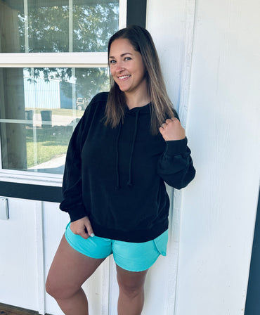 Urban Stitch Hoodie Pullover Top