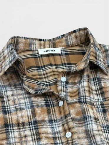 Chilly Morning Flannel Tops