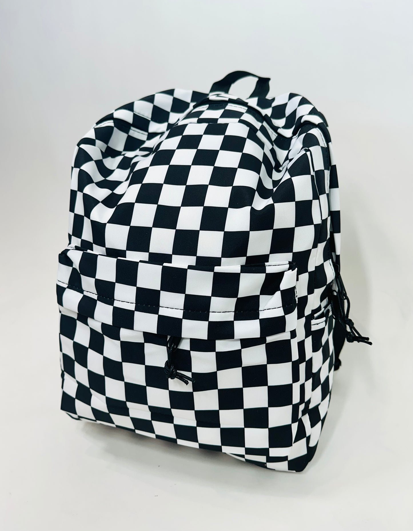 Keeping With The Trend Checkered Print Backpack