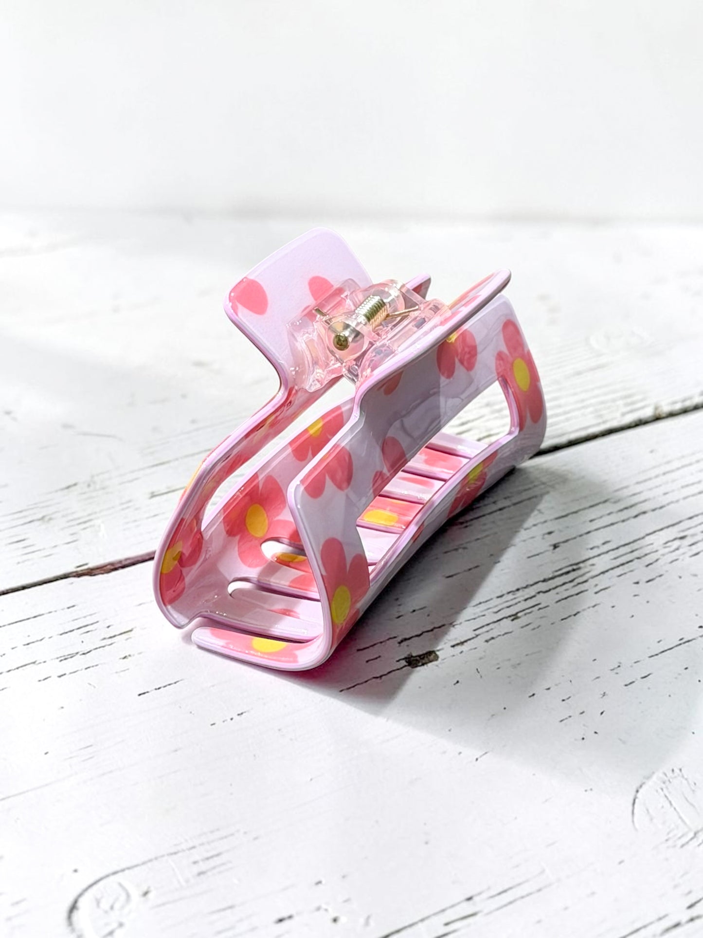Dainty Flower Print Claw Clip