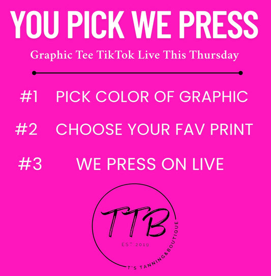 LIVE Mystery CREWNECK Pick & Press Graphic