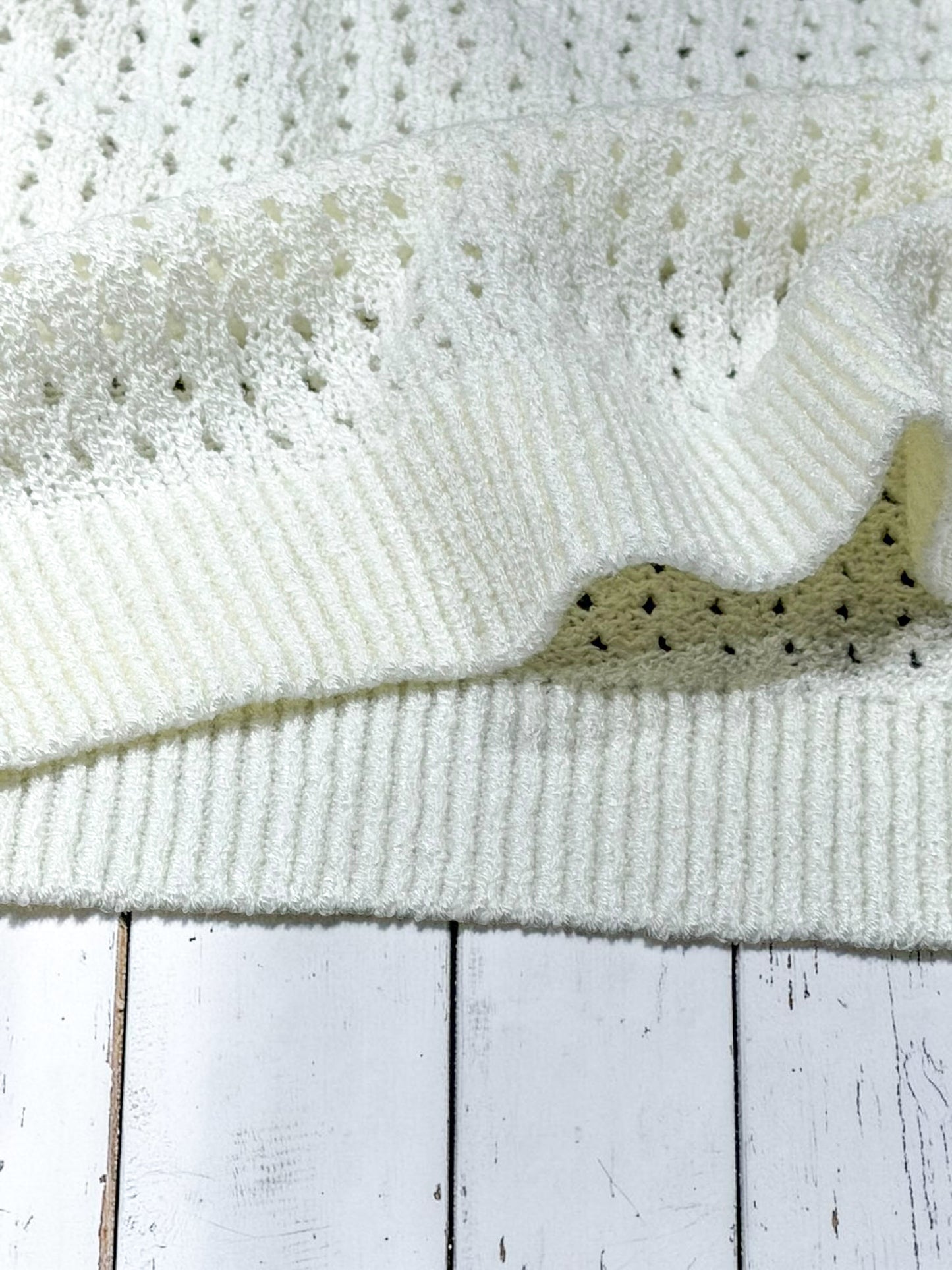 BEACH Hollow Knit Sweater Top