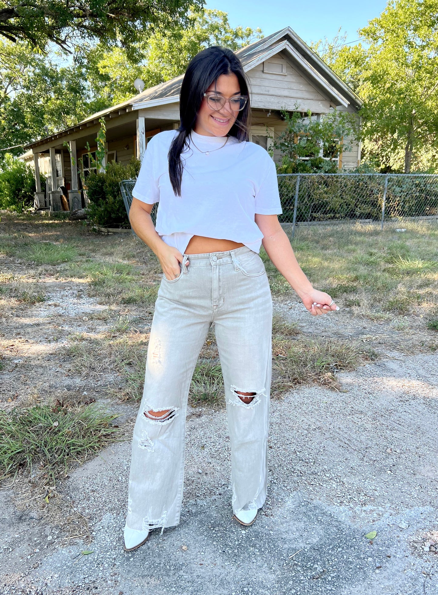 Georgia Vintage Distressed Denim