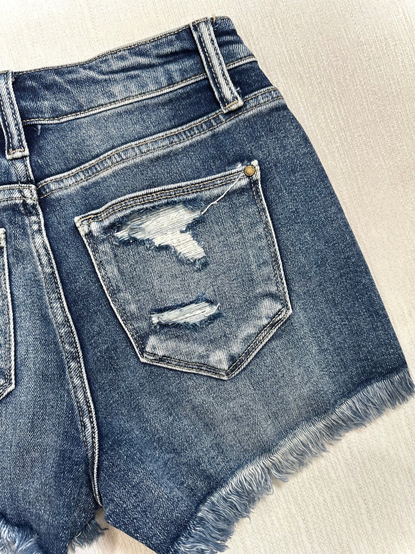 Jasmine Lee Denim Wash Shorts