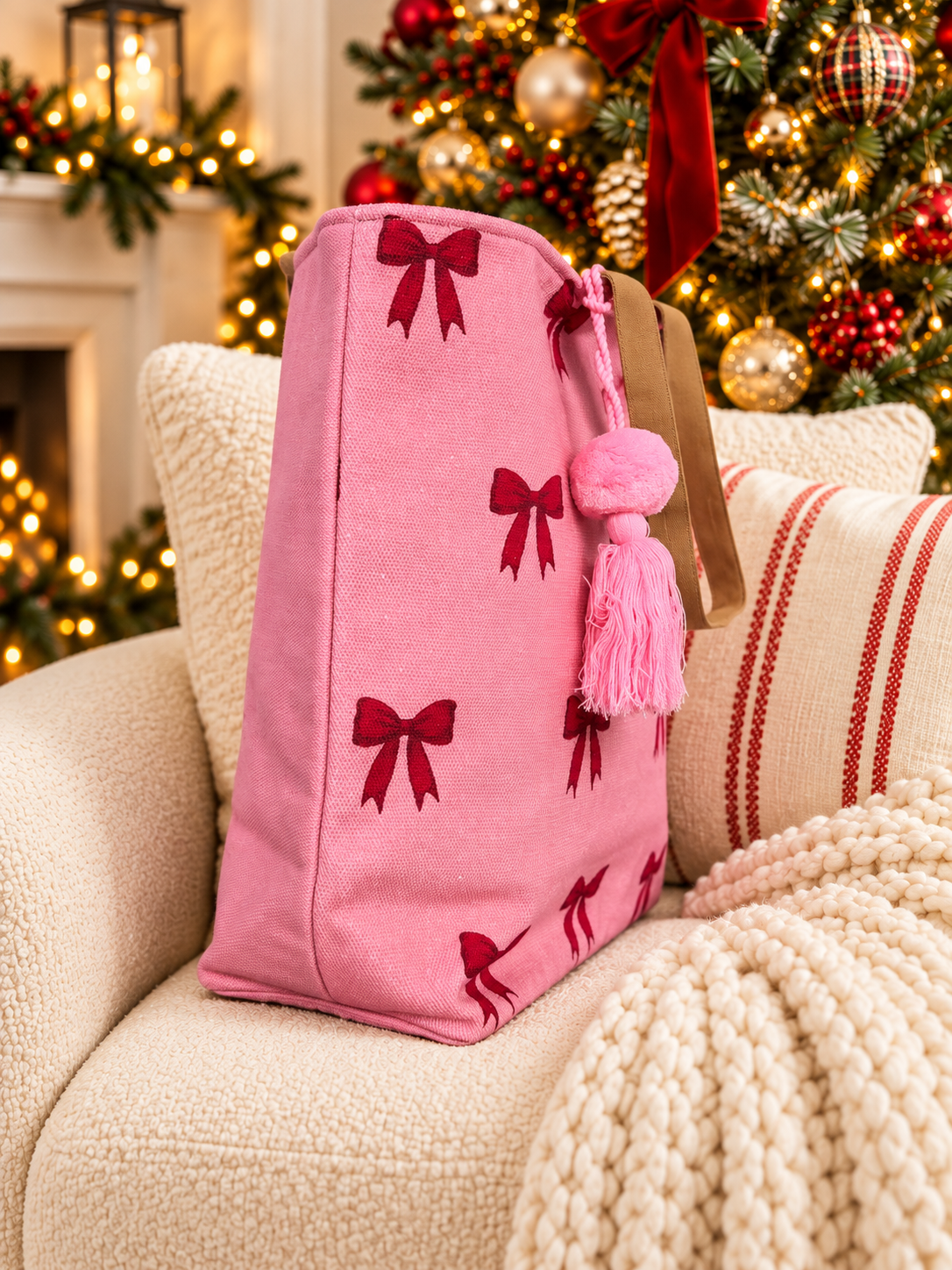 Sweet Chic Bow Tote Bag