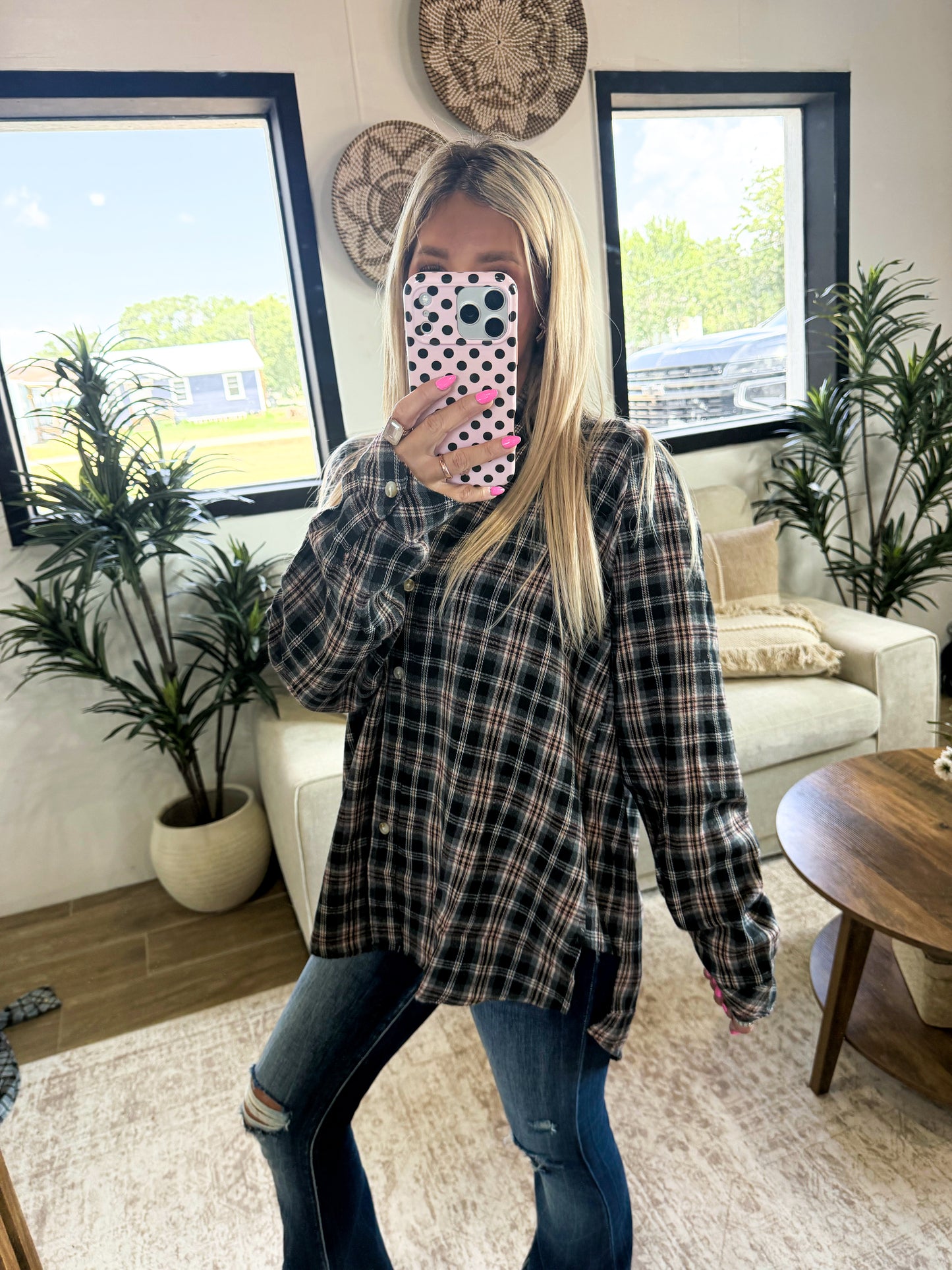 Cozy Check Plaid Flannel Shirt