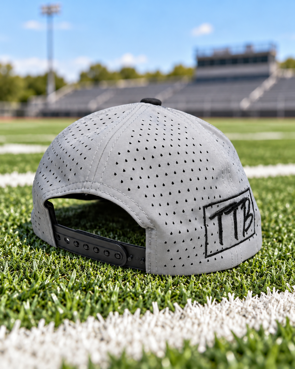 Grey & Black T's Tanning Rope Hat