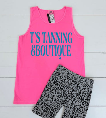 Hot Pink With Bright Blue TTB Tank
