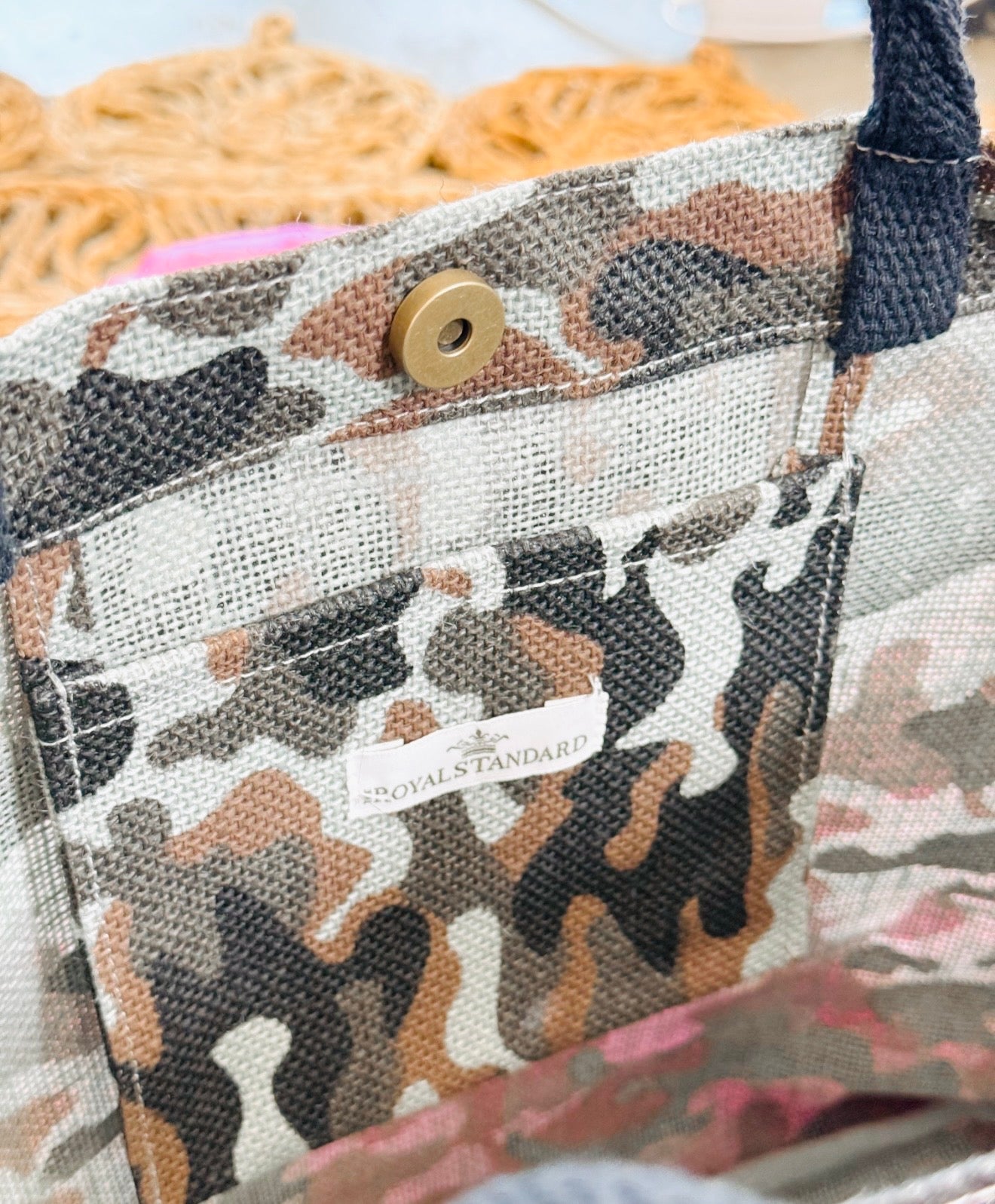 On The Frontier Camo Tote Bag