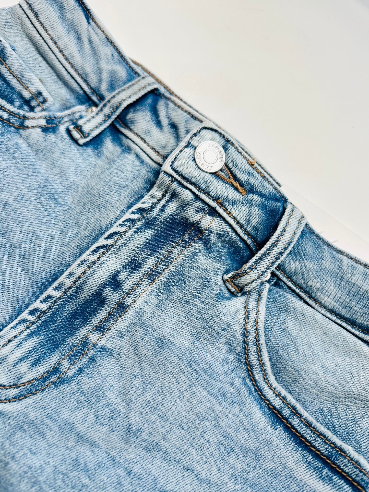 Willow Distressed Hem Denim Shorts