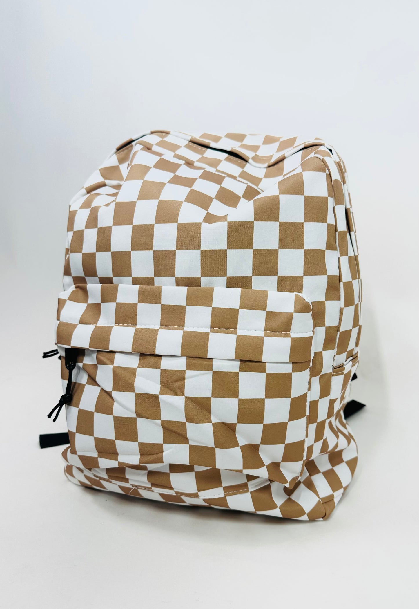 Keeping With The Trend Checkered Print Backpack