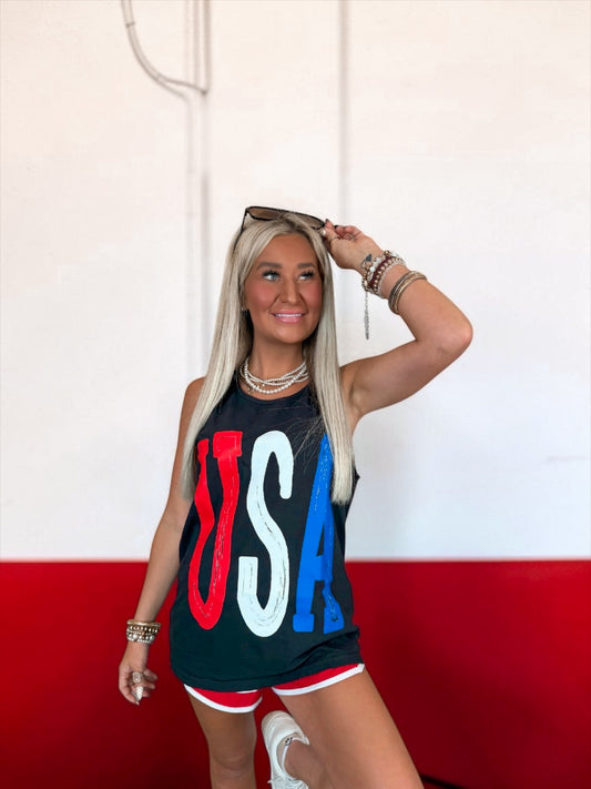 USA Pride Graphic Tank Top