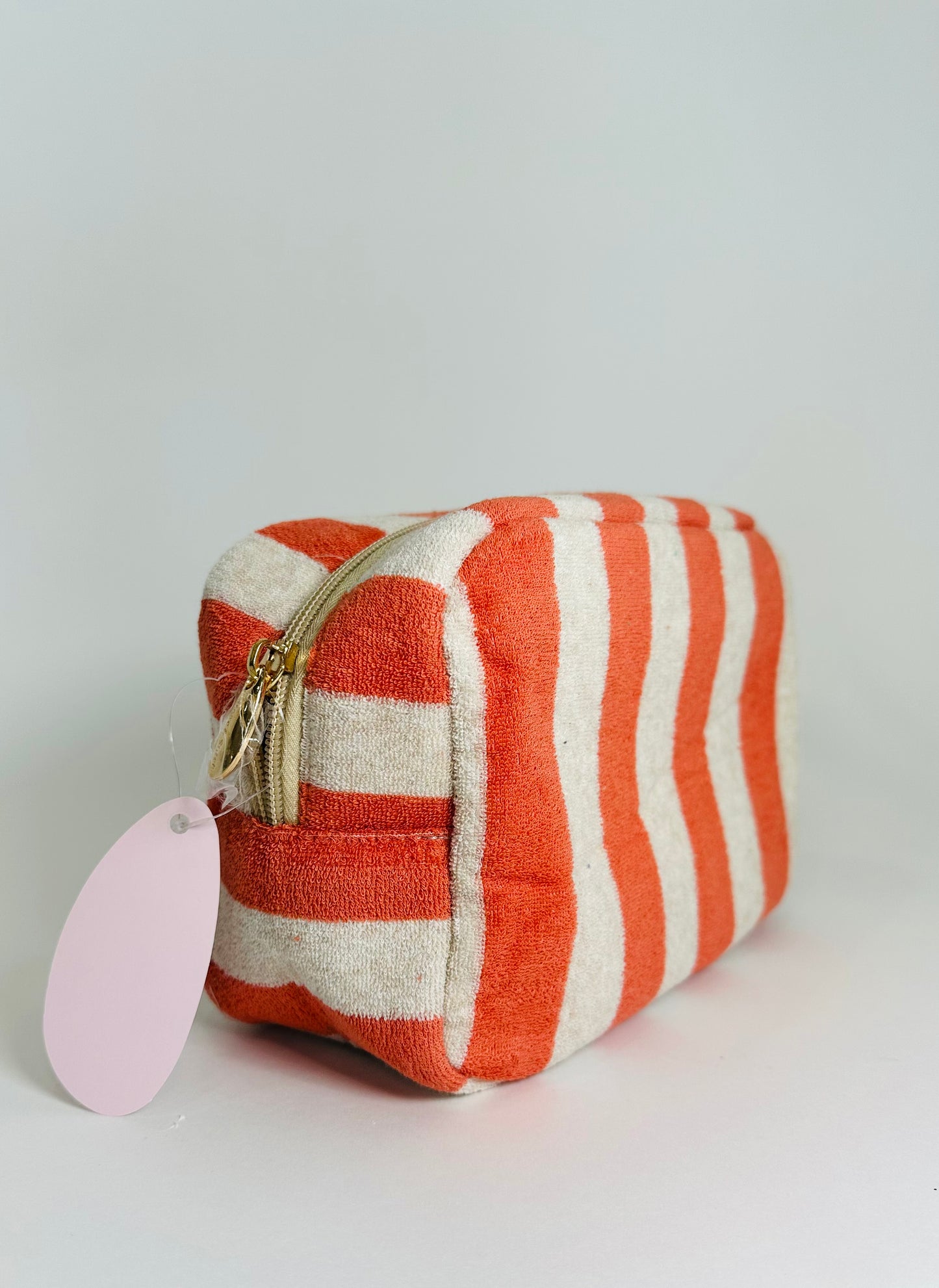 Striped Cosmetic Pouch Travel Bag