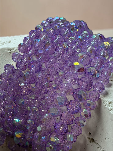 Lilac Love Bangle Bracelet Set