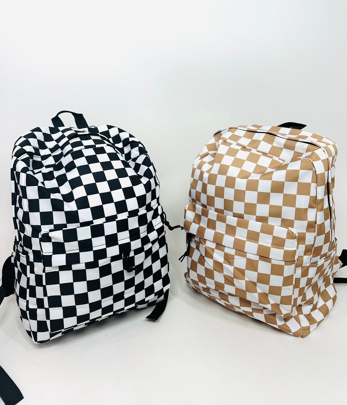 Keeping With The Trend Checkered Print Backpack