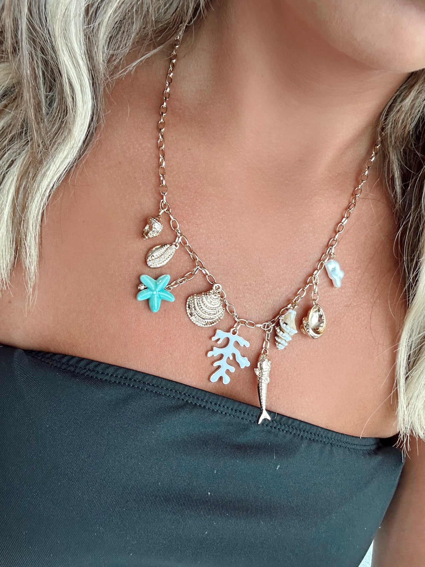 Into The Ocean Charm Necklace