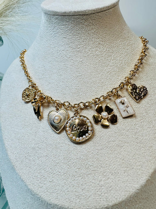 Straight to My Heart Charm Necklace