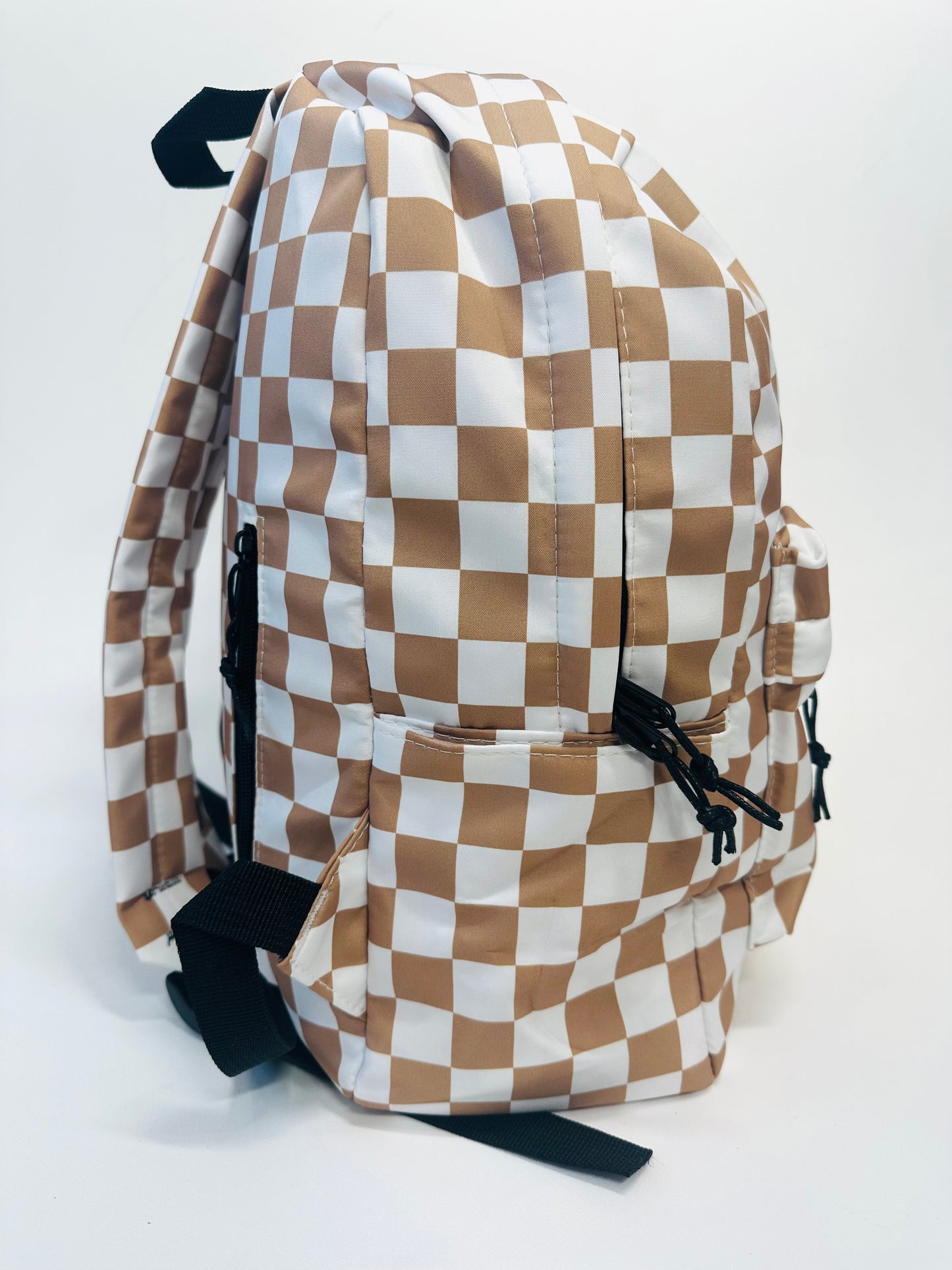 Keeping With The Trend Checkered Print Backpack