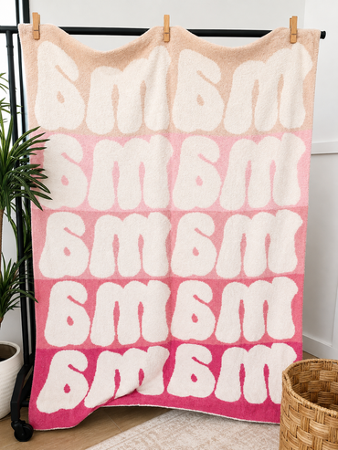 Multi-Colored MAMA Throw Blanket