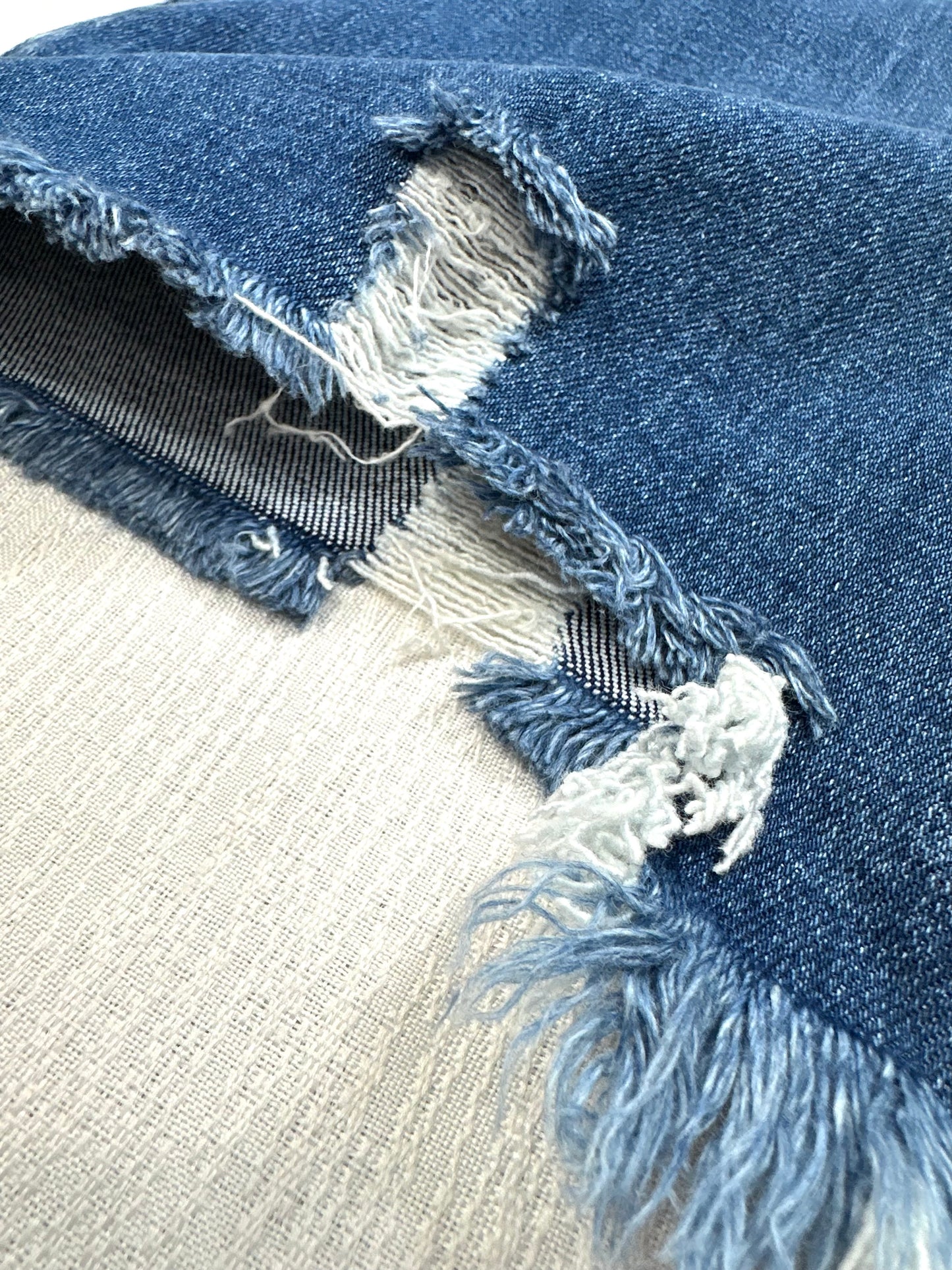 Fallon Flare Distressed Hem Denim Jeans