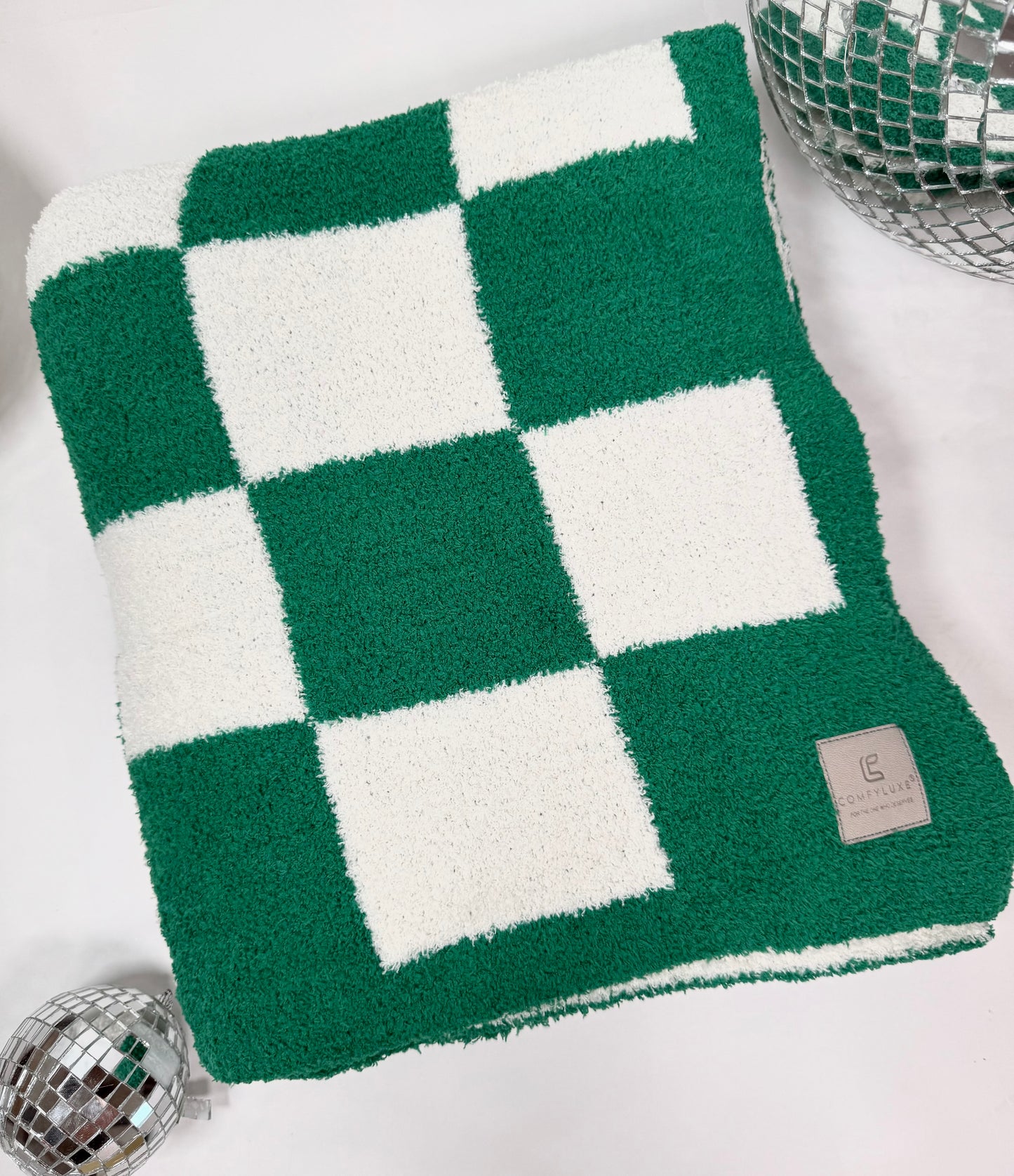 Straight Chillin Checkered Throw Blanket