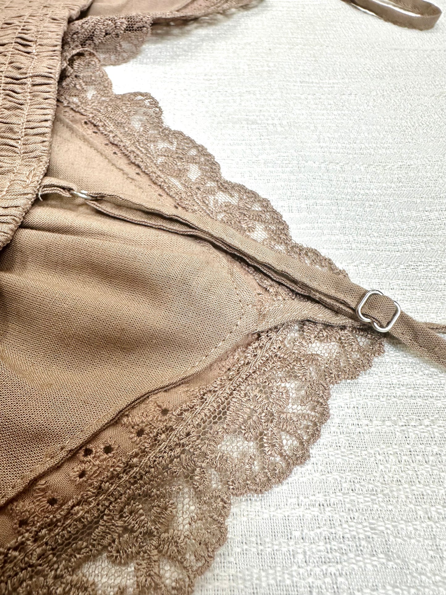 Follow Me Brown Linen Tank Top