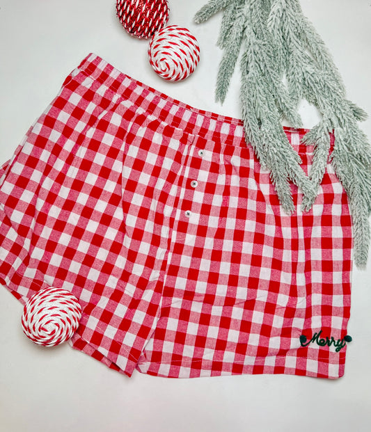 Unwrap Me Red Boxer Shorts