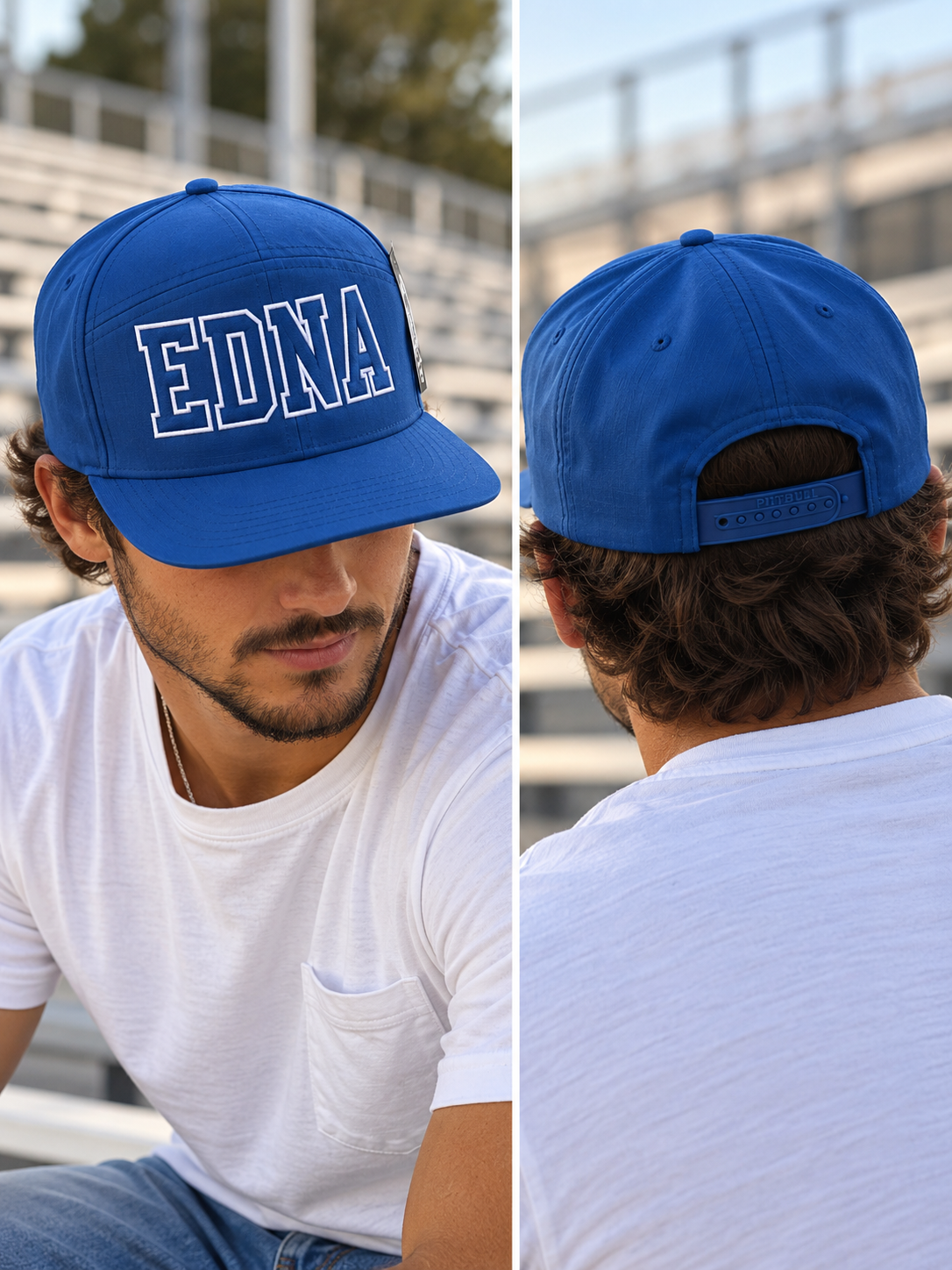 Blue EDNA Block Hat