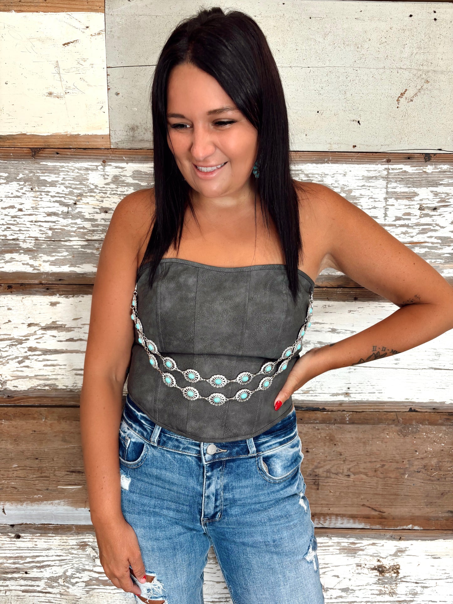 Take Me To The Rodeo Corset Top