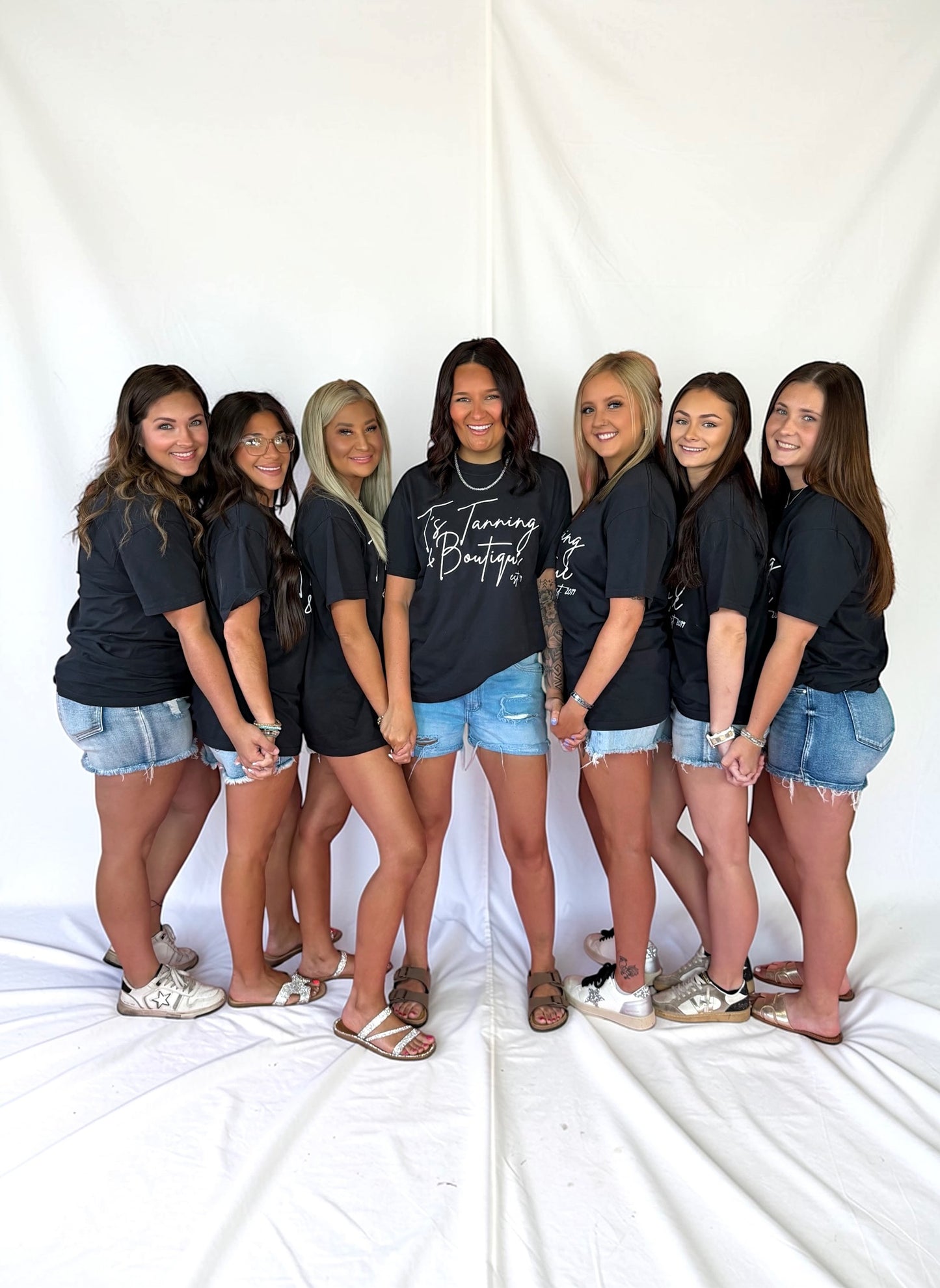 TTB Black & White Cursive Graphic T-shirt