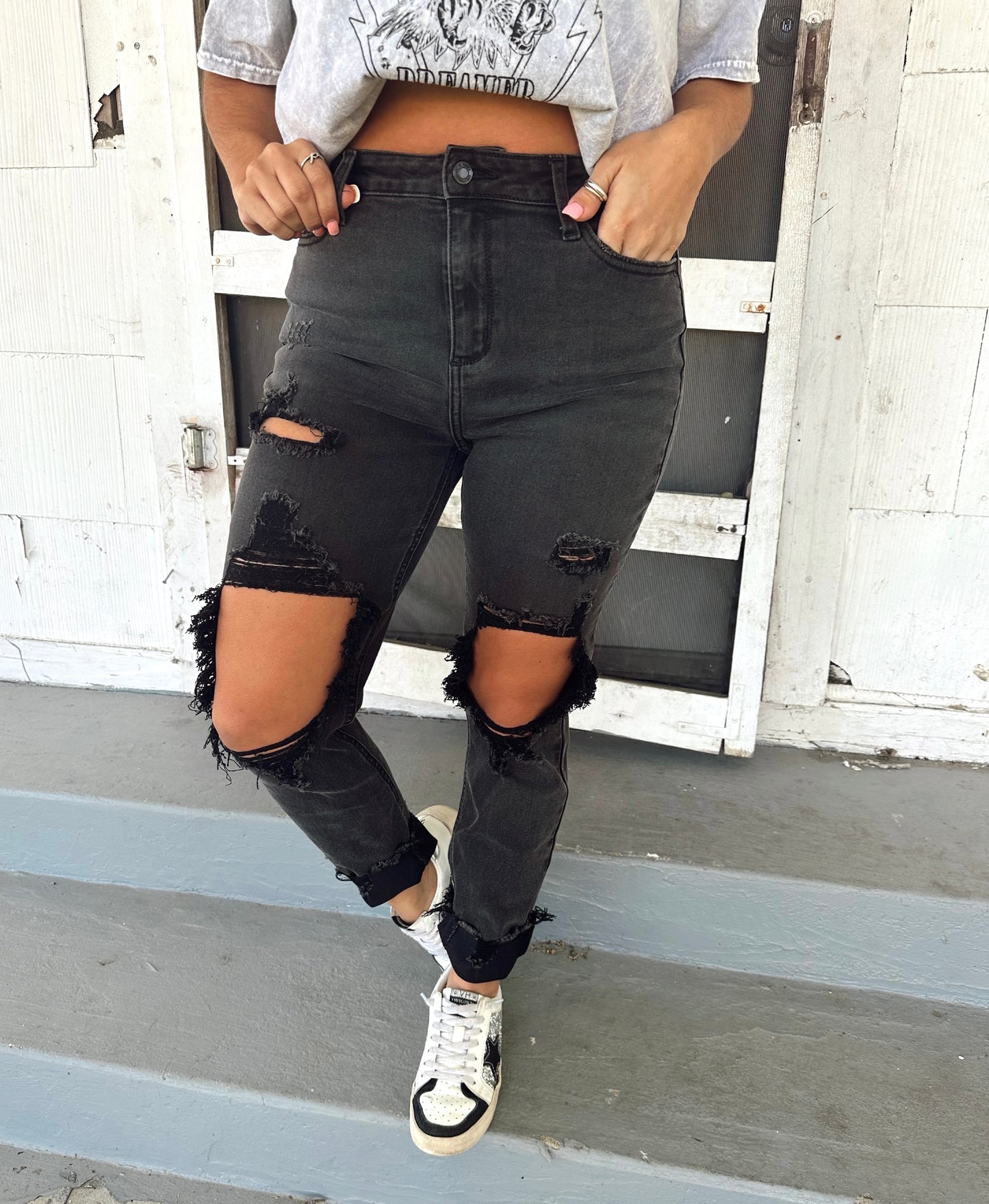 Chelsey Cello Black Denim