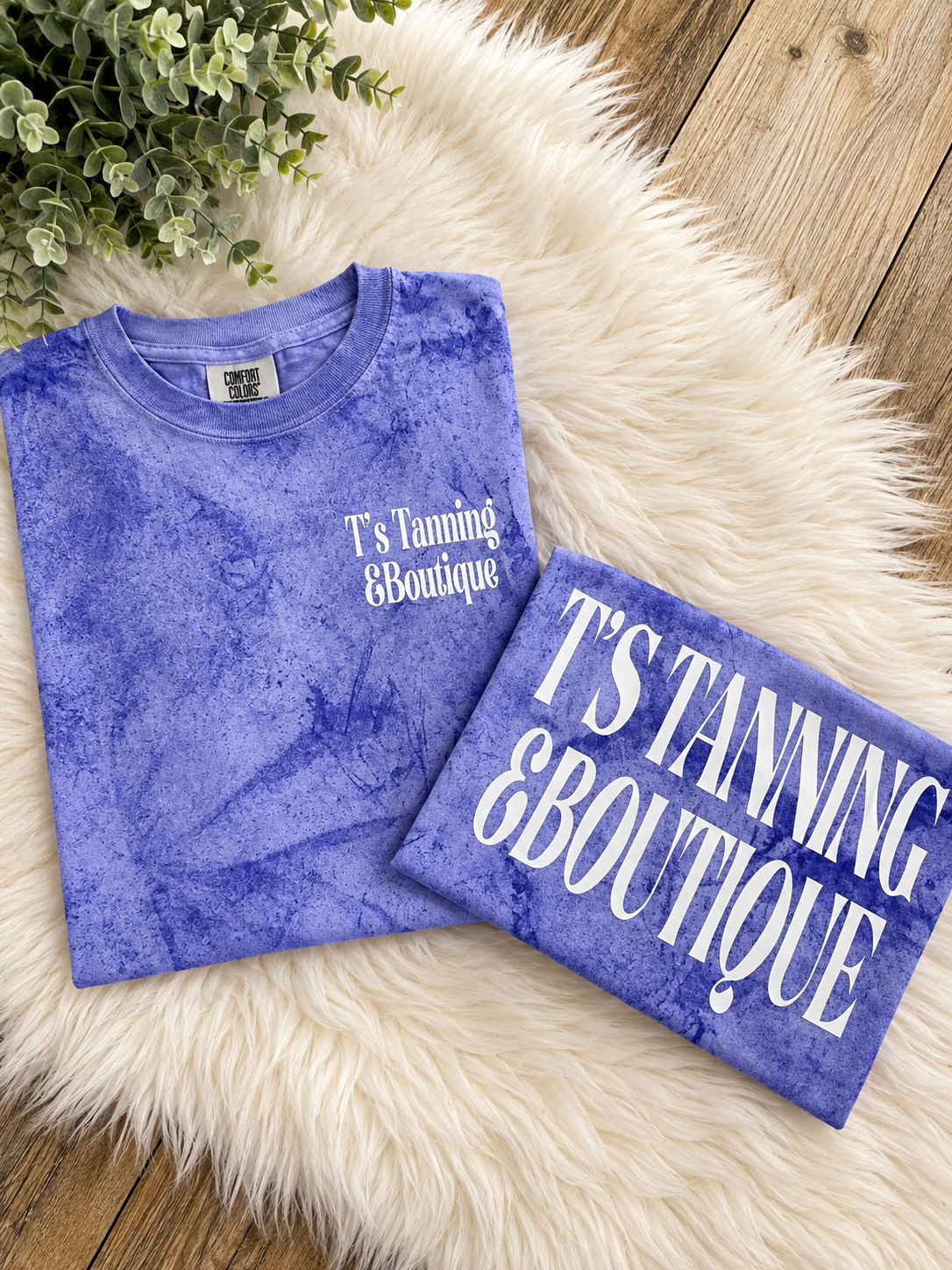 Purple And White TTB Logo Graphic T-shirt