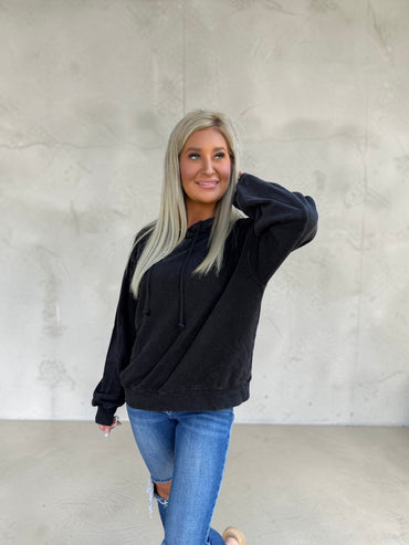 Urban Stitch Hoodie Pullover Top