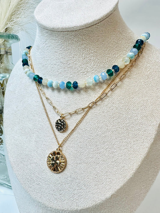 Luck Is In The Air Beaded Necklace