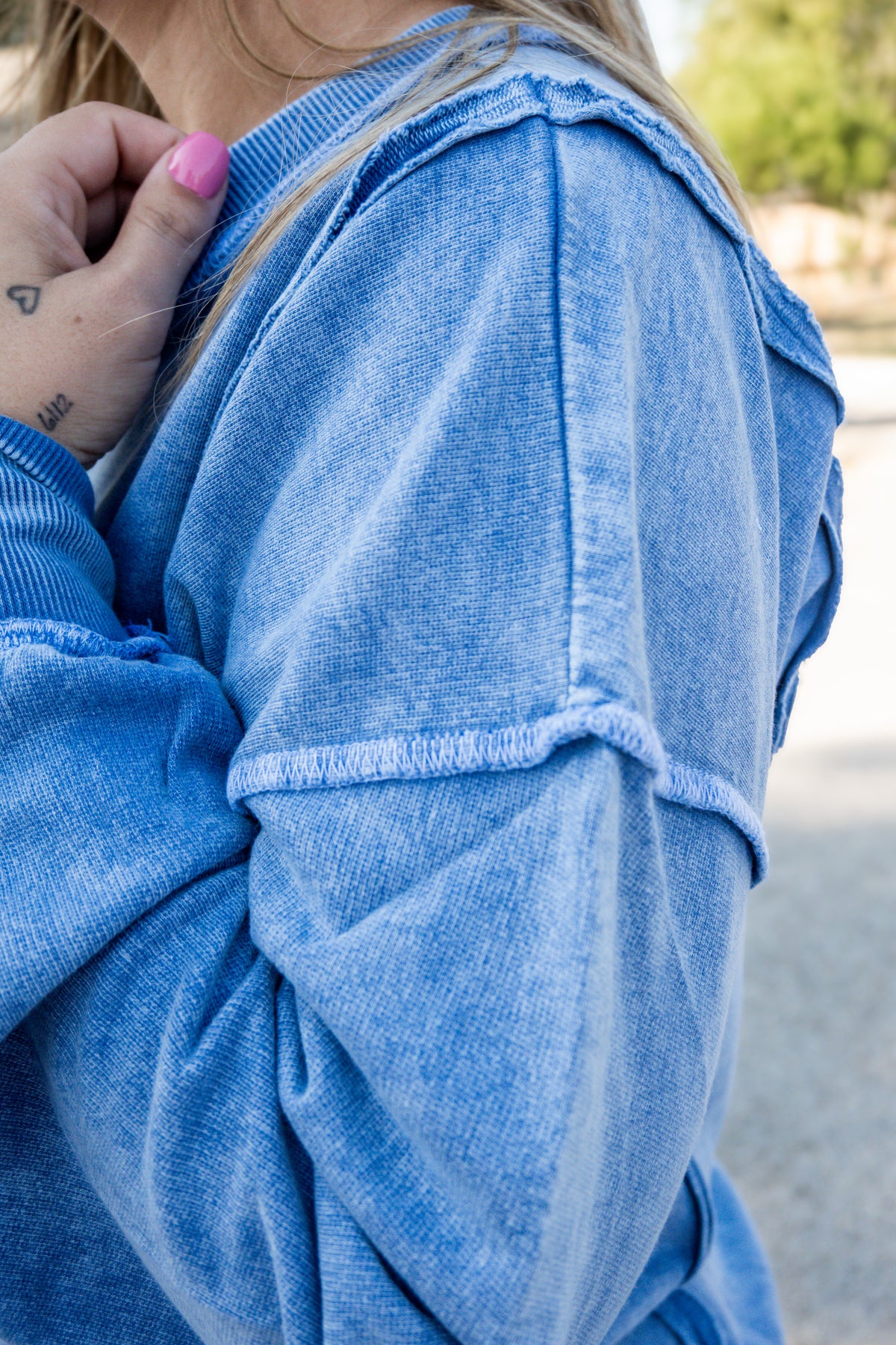 Effortless Exposed Seam Sweatshirt