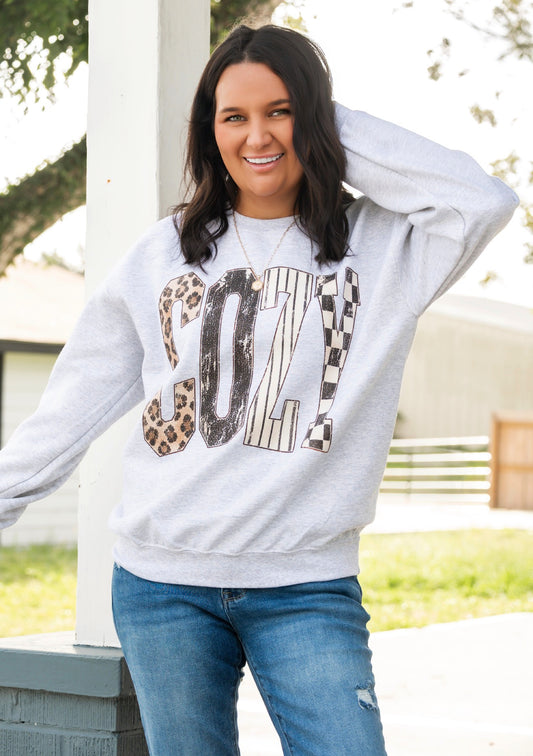 Keep It COZY Graphic Crewneck