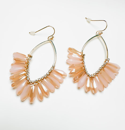 Poppy Pink Dangle Earrings