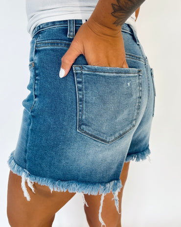Summertime Love Mid rise Denim Shorts