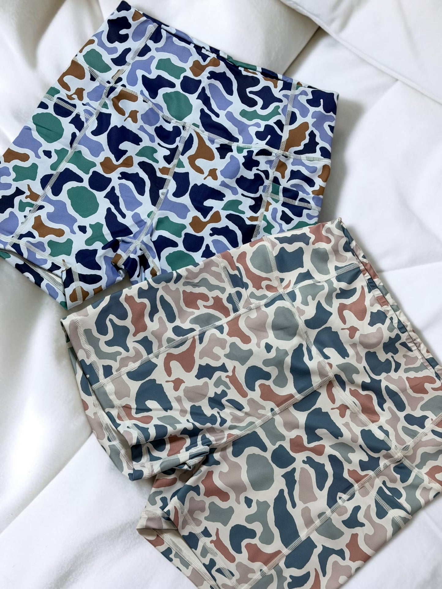 Camo Motion Biker Shorts