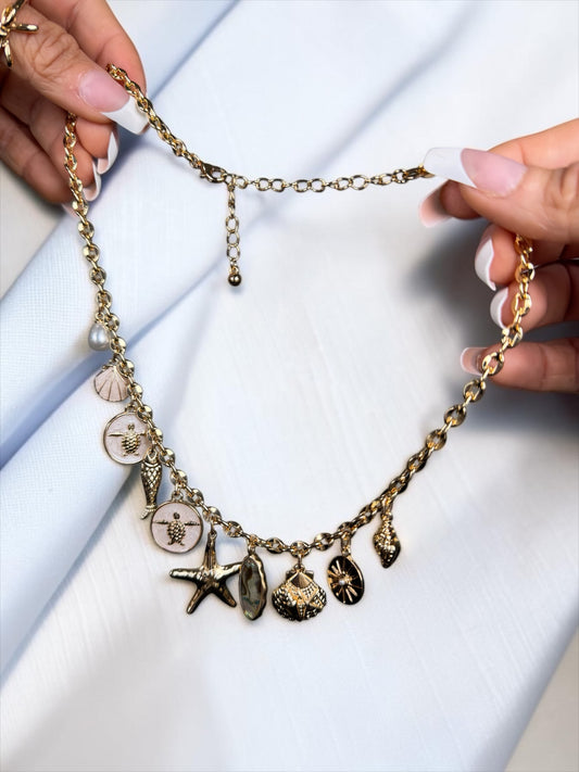 Charming Seashell Charm Necklace