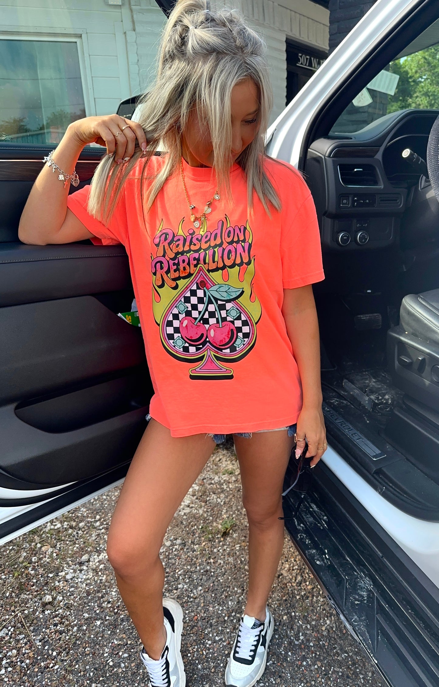 Raised On Rebellion Bright Graphic T-Shirt
