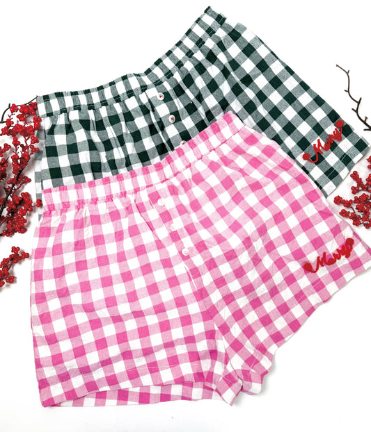 Cute Chic Pom Pom Christmas Boxer Shorts