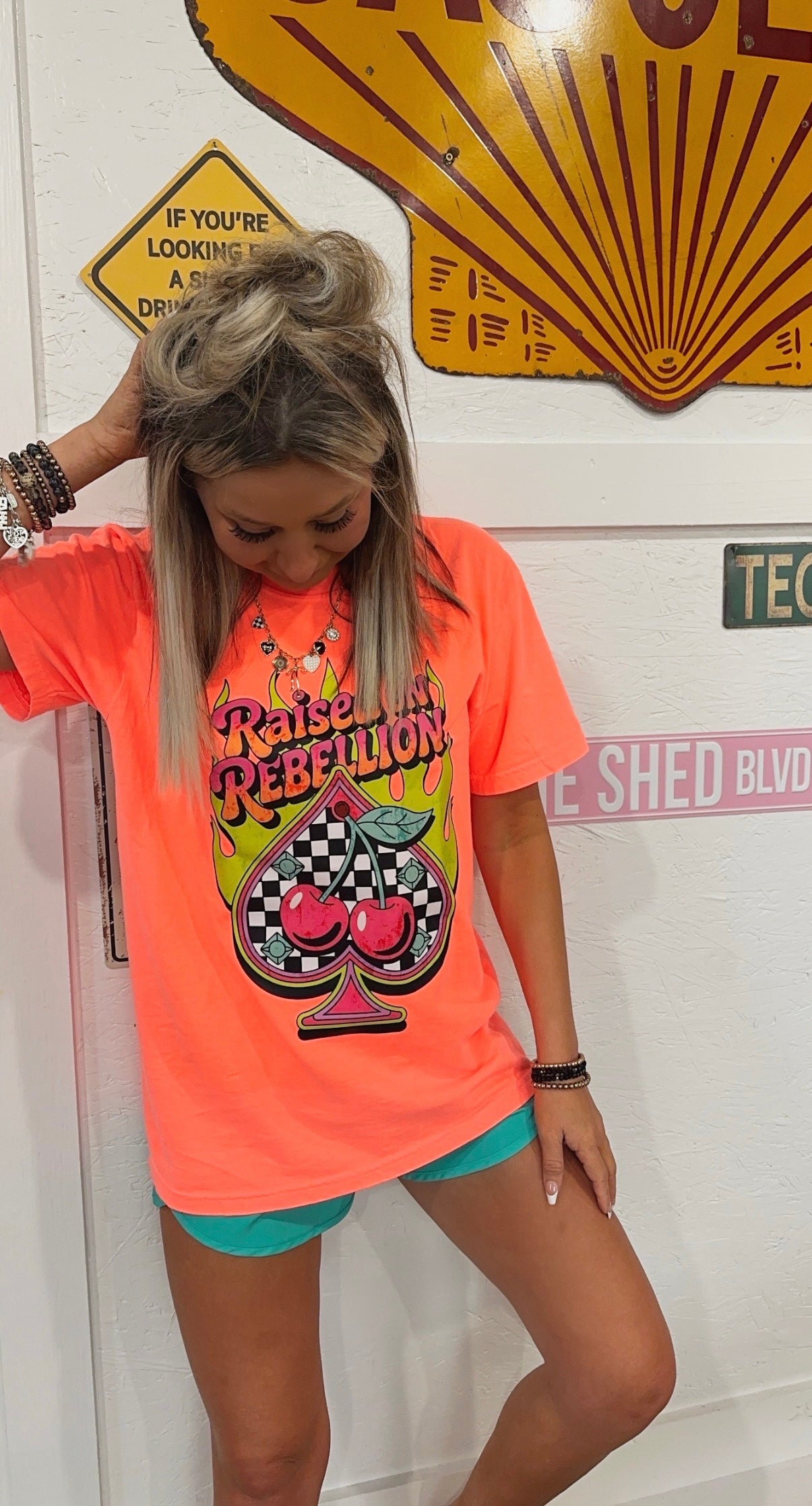 Raised On Rebellion Bright Graphic T-Shirt