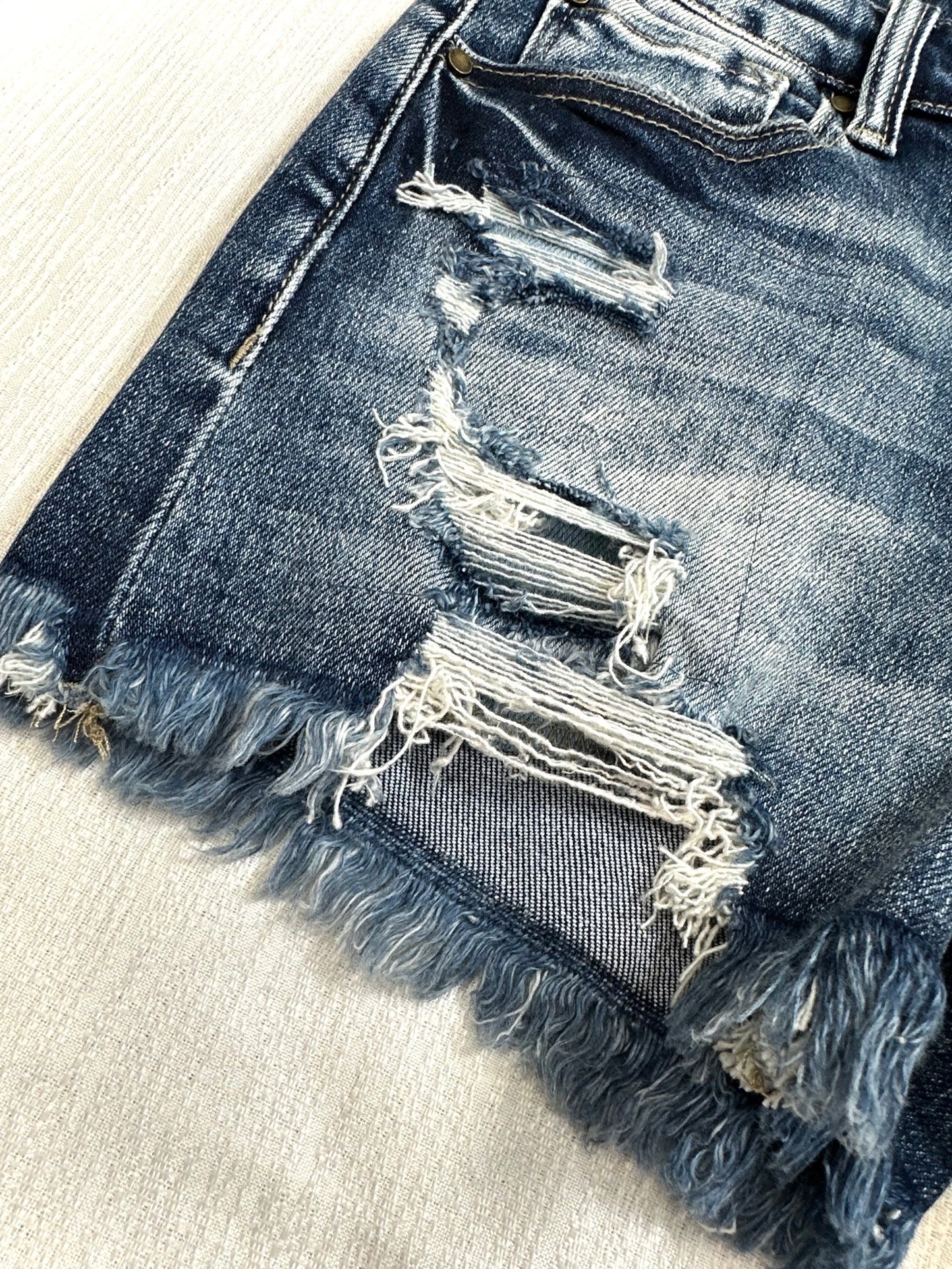 Jasmine Lee Denim Wash Shorts