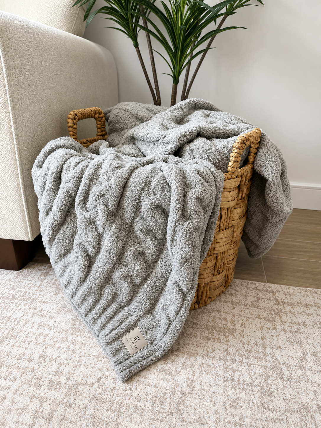 Braided Luxe Throw Blanket