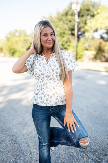 Blooming Grace Floral Top