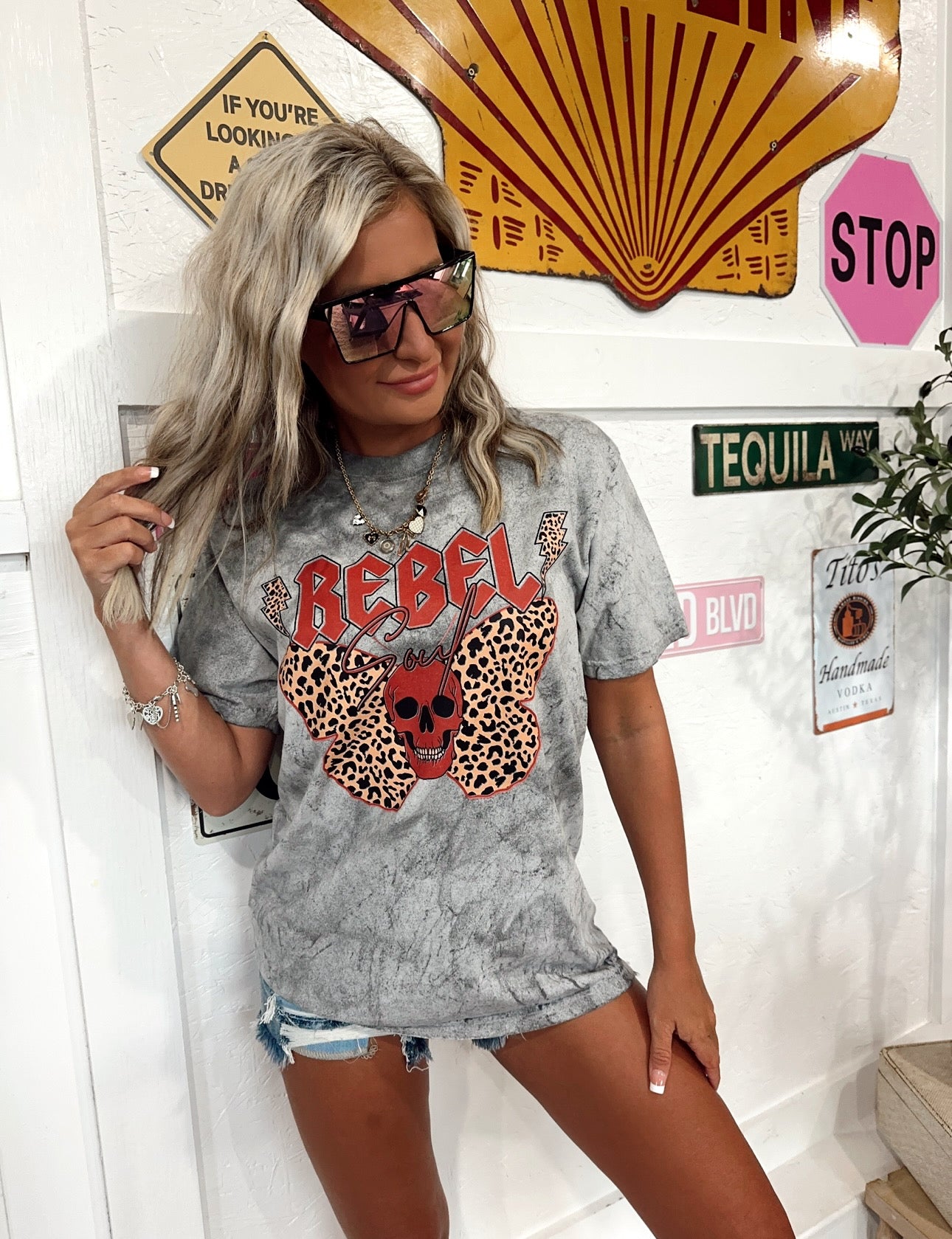 Bless This Rebel Soul Graphic Top