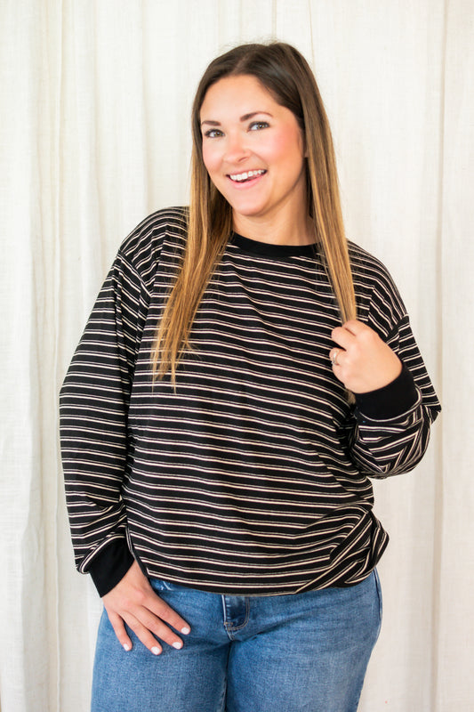 Perfect Stripe Pullover Top